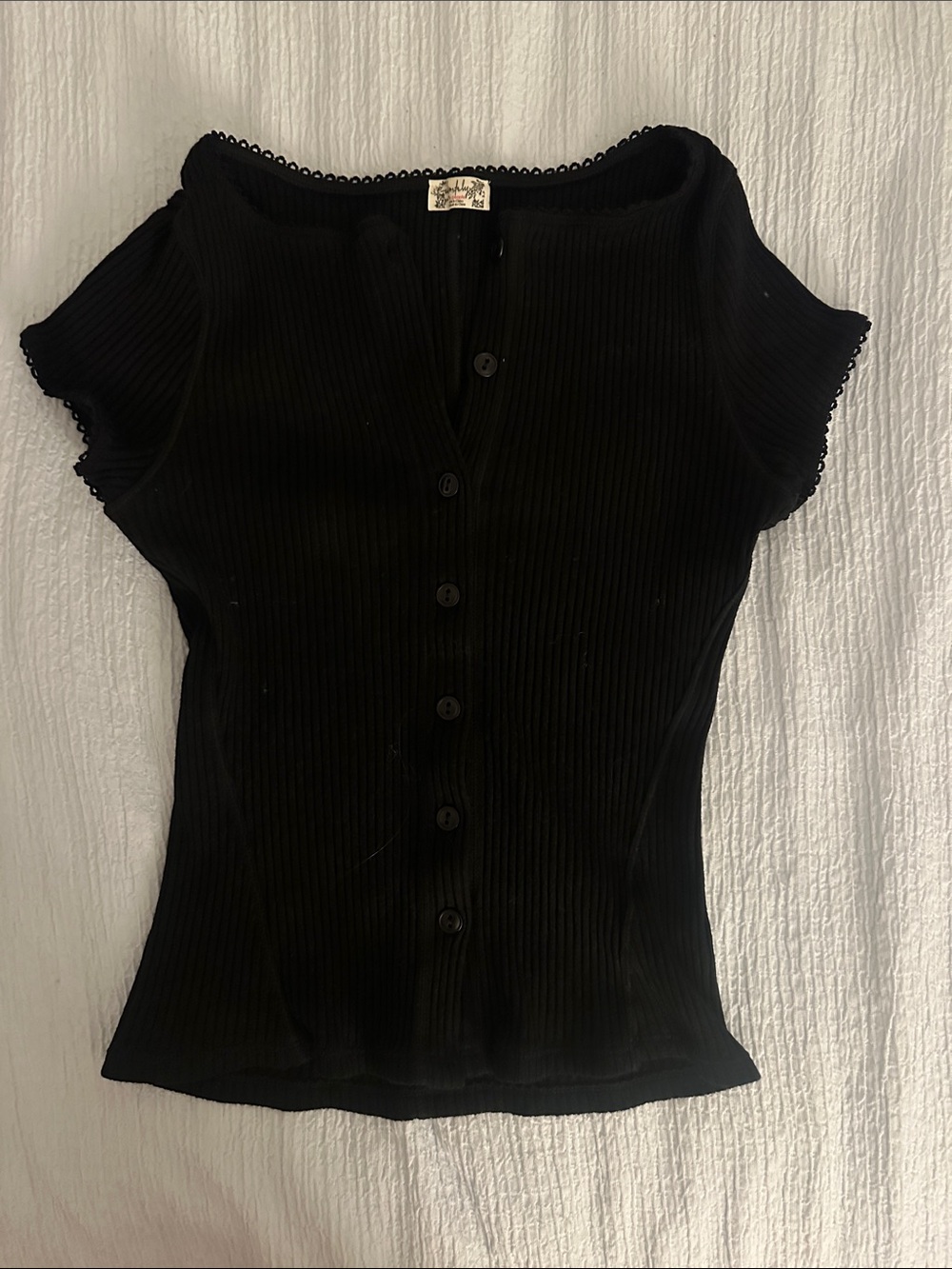 cute free people button down tee